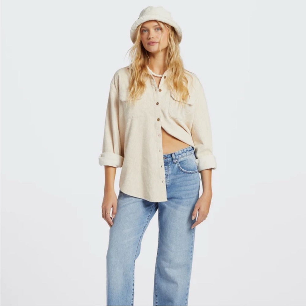 Billabong Beige Corduroy Shirt